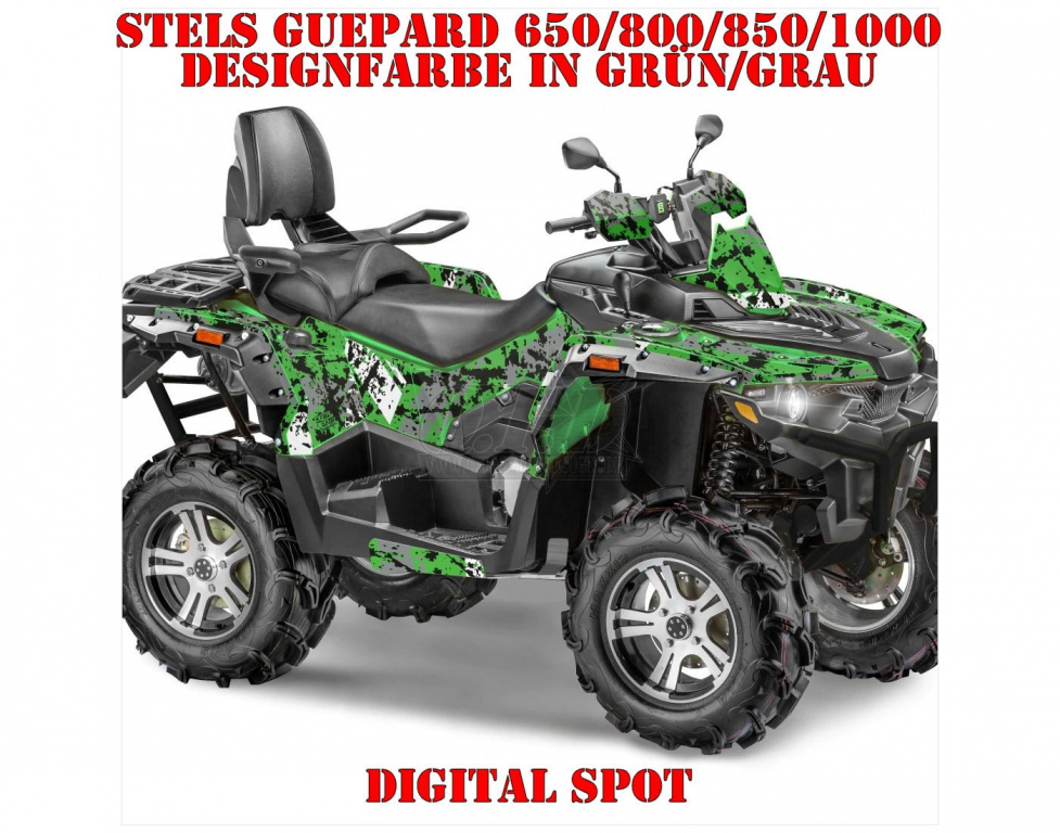 Digital Spot Grün-Grau für Stels Guepard 650/800/850/1000